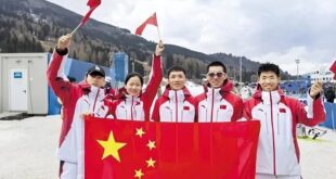 اللجنة المركزية للحزب الشيوعي الصيني ومجلس الدولة يهنئان الوفد الصيني المشارك في الألعاب البارالمبية الشتوية