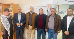 وفد من جبهة النضال الشعبي الفلسطيني في طولكرم يزور هيئة شؤون الأسرى ويهنئ مديرها الجديد