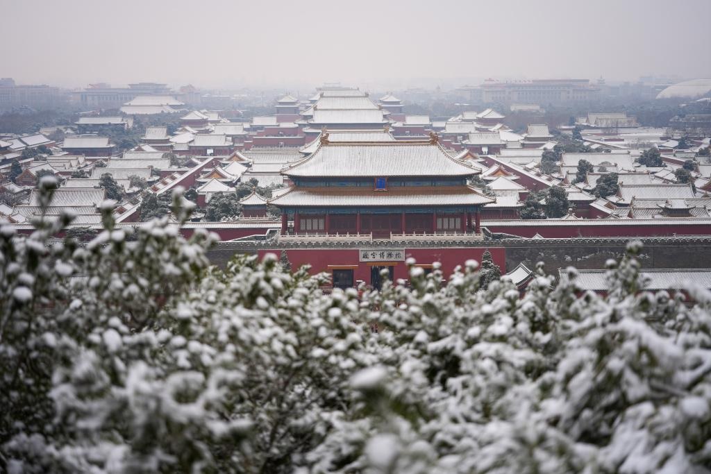 مناظر خلابة لمتحف القصر في بكين بعد تساقط الثلوج