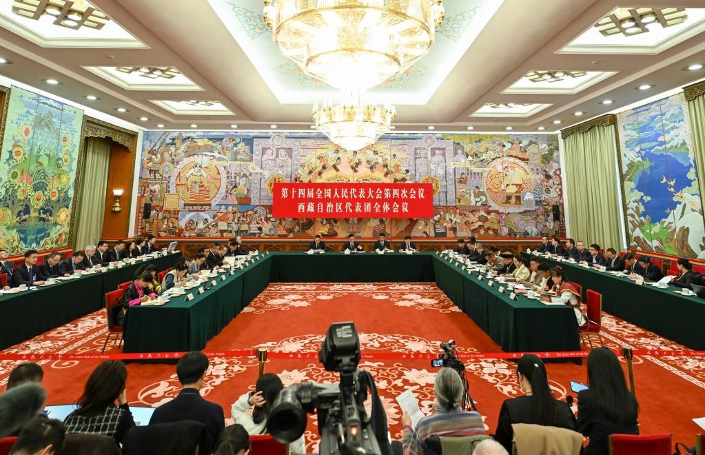 اجتماعات جماعية لنواب الوفود المحلية في الدورة الرابعة للمجلس الوطني الـ14 لنواب الشعب الصيني