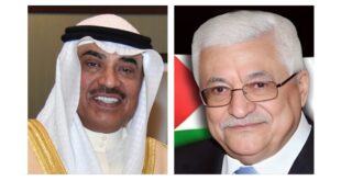 الرئيس محمود عباس يجري اتصالاً هاتفياً بولي عهد الكويت