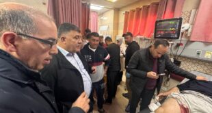 محافظ نابلس غسان دغلس يطمئن على صحة جرحى قرية قريوت في مشفى رفيديا