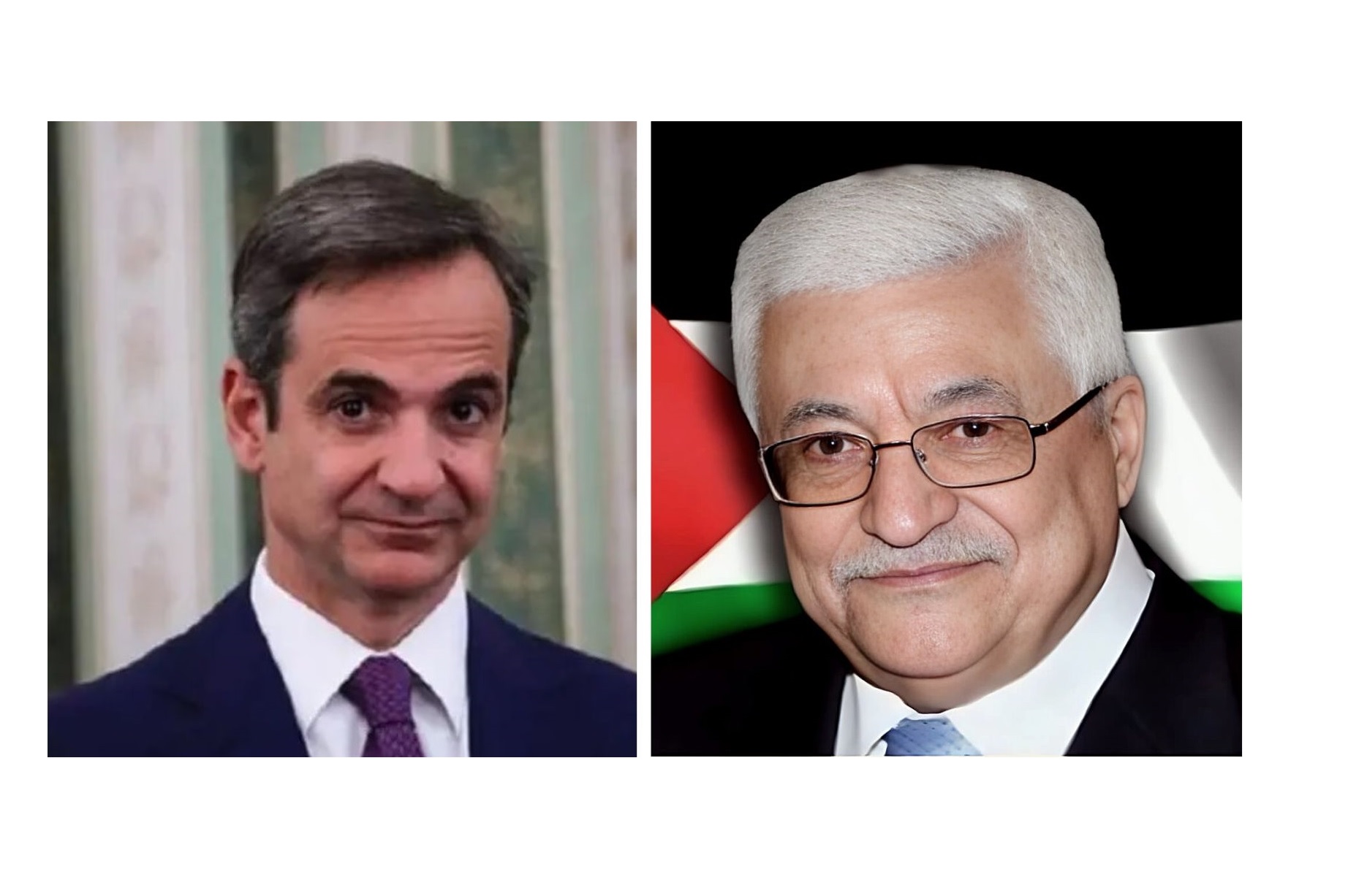 الرئيس محمود عباس يتلقى اتصالا هاتفيا من رئيس الوزراء اليوناني