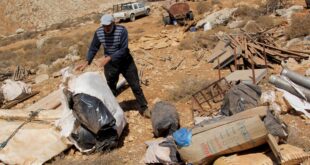 ثلاث عائلات ترحل قسرا من عاطوف جنوب شرق طوباس