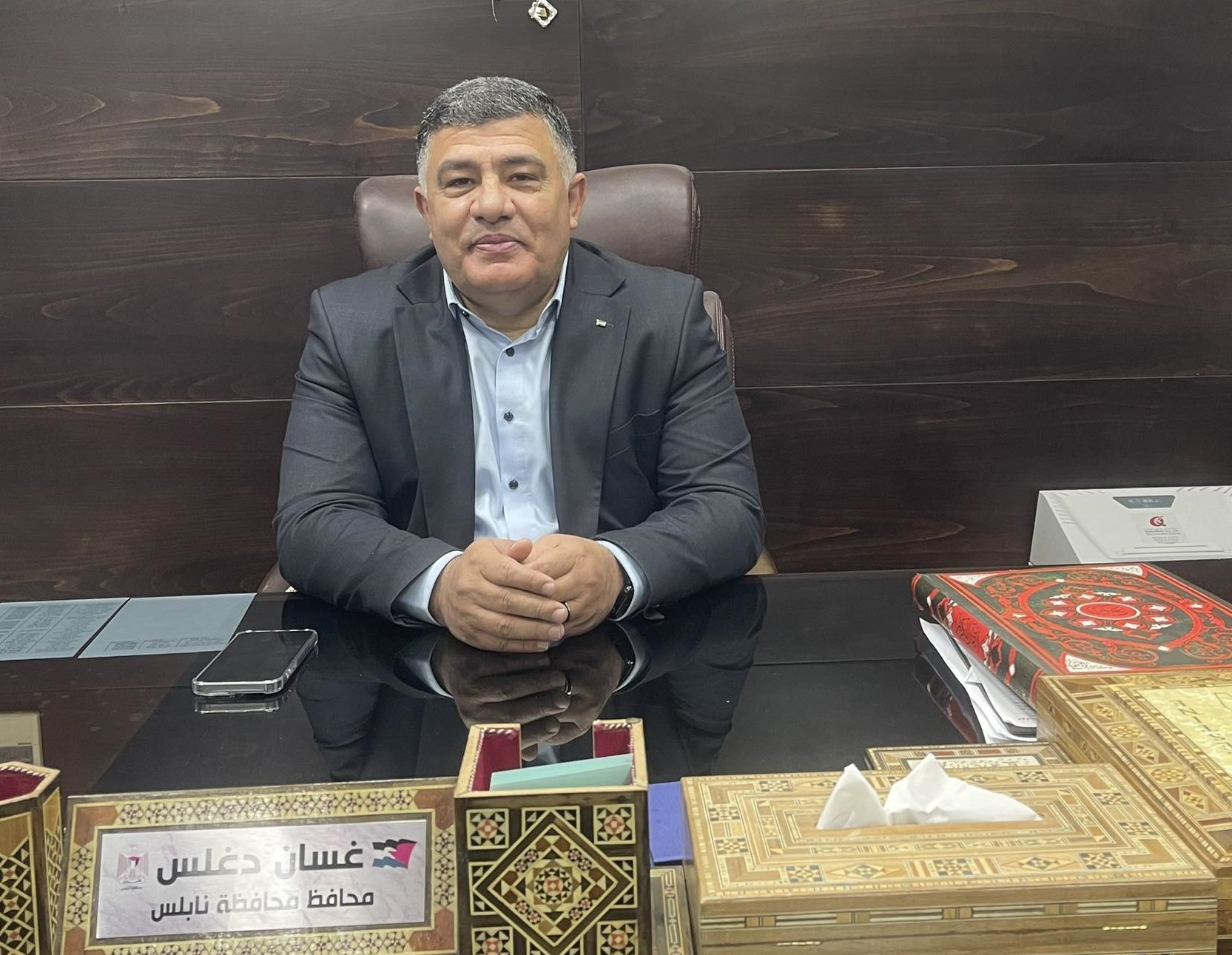 محافظ نابلس غسان دغلس يوجه رسالة لأبناء المحافظة 