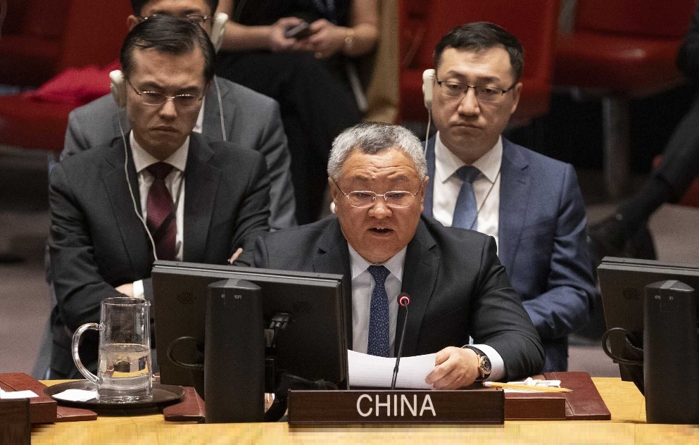 الصين تأسف لعدم اعتماد مشروع قرار بشأن الشرق الأوسط في مجلس الأمن الدولي