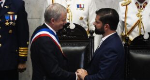 السفيرة بابون تشارك في مراسم تنصيب الرئيس الجديد لتشيلي