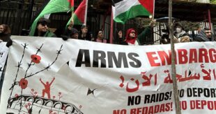 تظاهرة حاشدة في شيكاغو رفضا لقانون إعدام الأسرى الفلسطينيين