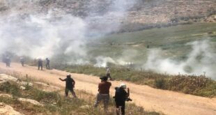 إصابات بالاختناق بصفوف الطلبة في قرية أم الخير بمسافر يطا جنوب الخليل