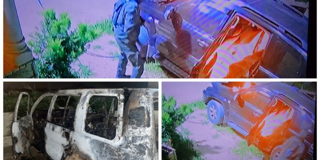 مستوطنون يحرقون مركبتين في يطا جنوب الخليل