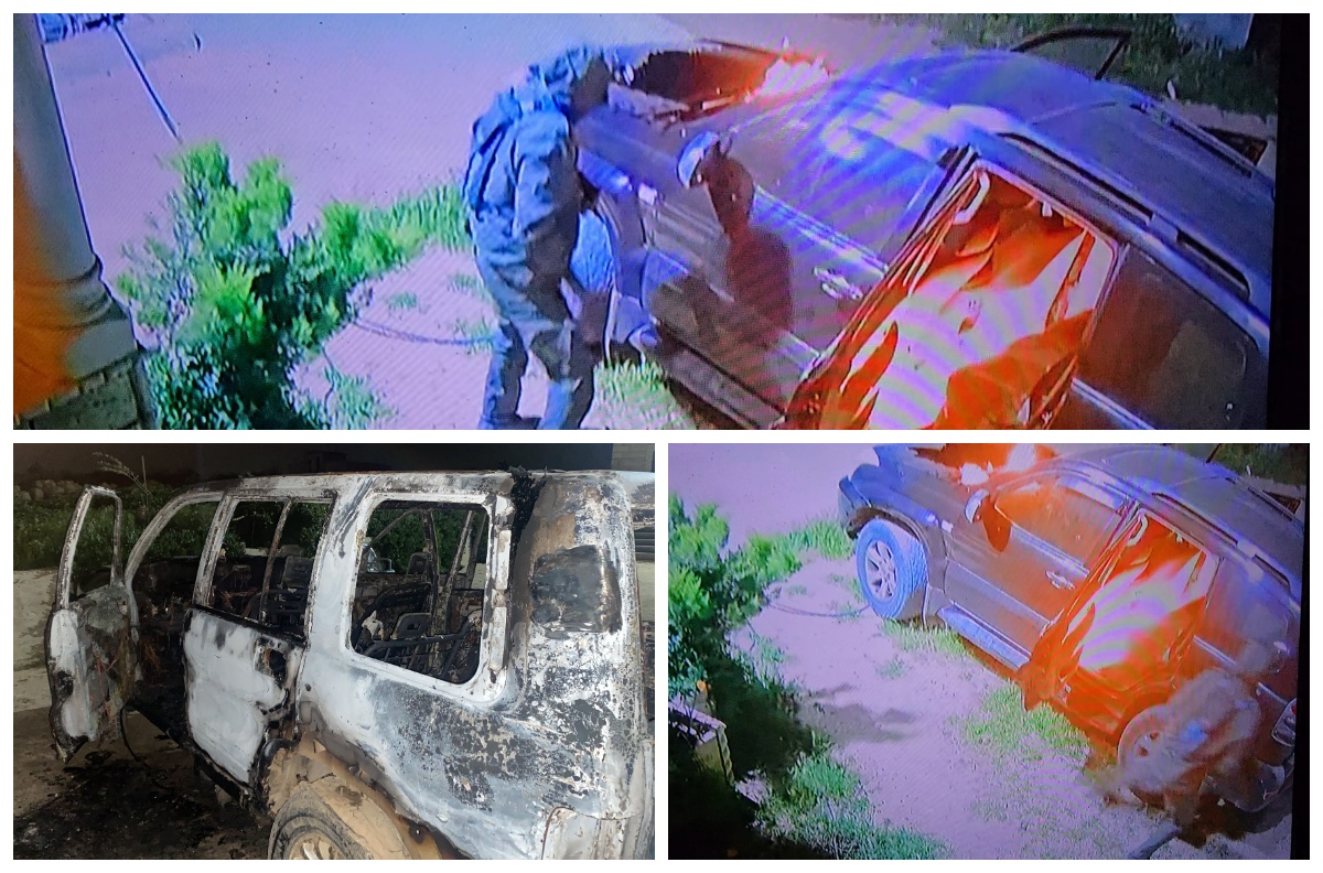 مستوطنون يحرقون مركبتين في يطا جنوب الخليل