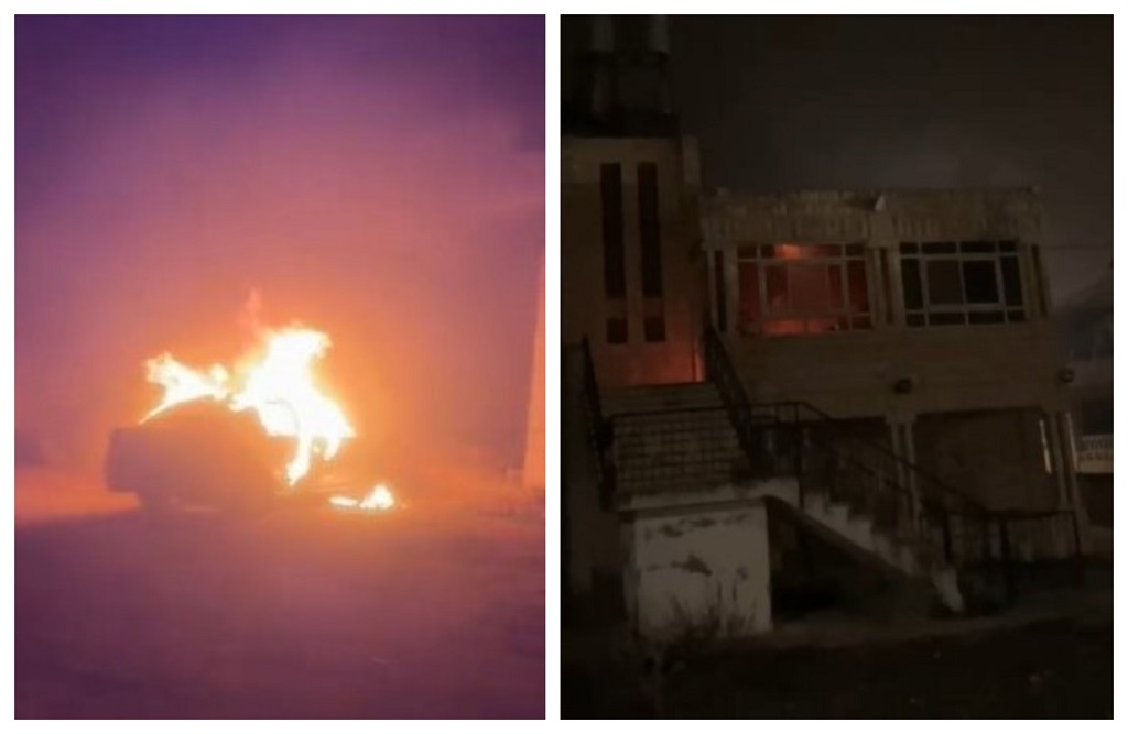 مستوطنون يحرقون منزلا ومركبة في بلدة ترمسعيا