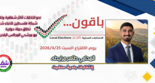 المرشح "طاهر مرايطه" يشارك في حملة حوارية مع "وكالة شفا" نحو انتخابات شفافة وفاعلة للمجالس البلدية