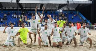 فريق سلطنة عُمان يفوز في مباراة ضمن المجموعة الأولى لكرة القدم الشاطئية في الألعاب الآسيوية الشاطئية