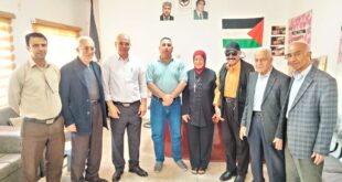 جبهة النضال الشعبي بطولكرم تستقبل وفدين من الفعاليات المحلية وجمعية رعاية المعلمين المتقاعدين