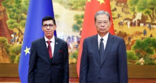 كبير المشرعين الصينيين يلتقي نائب رئيس البرلمان الأوروبي