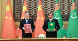 نائب رئيس مجلس الدولة: الصين ستعزز التنمية عالية الجودة للتعاون الشامل مع تركمانستان
