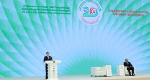 نائب رئيس مجلس الدولة يقول إن الصين تعتزم تعزيز جودة وكفاءة التعاون في مجال الطاقة مع تركمانستان