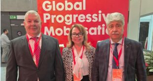 النضال الشعبي تشارك بوفد برئاسة د. مجدلاني في اعمال مؤتمر اطلاق التعبئة التقدمية العالمية في برشلونة