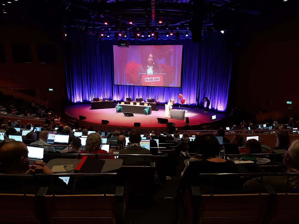 فتح في قلب أوروبا: صوت فلسطين يصدح في مؤتمر حزب اليسار السويدي