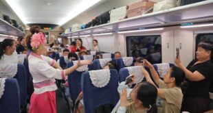 خط الصين-لاوس للسكك الحديدية يتعامل مع أكثر من 800 ألف رحلة ركاب عبر الحدود