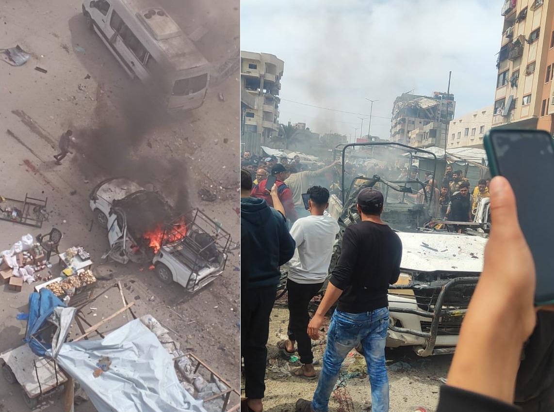 3 شهداء بينهم طفل ومصابون في قصف الاحتلال مركبة بمدينة غزة
