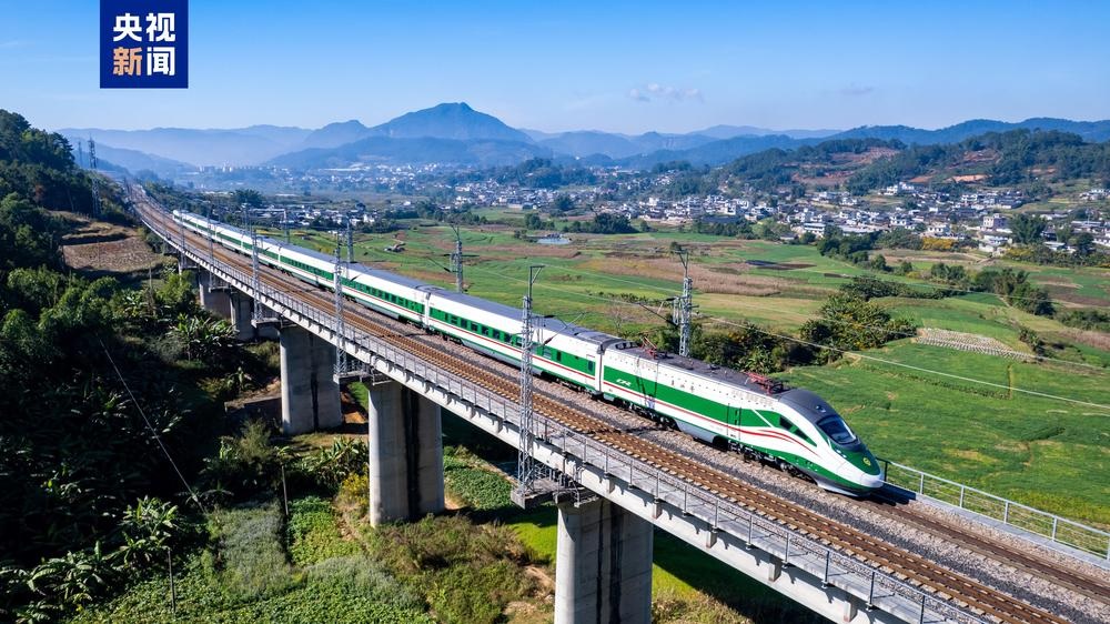 سكة حديد الصين-لاوس تشهد نموا قويا في التجارة عبر الحدود