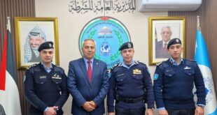 مدير عام الشرطة اللواء علام السقا يتفقد المكتب المركزي الوطني "انتربول فلسطين"