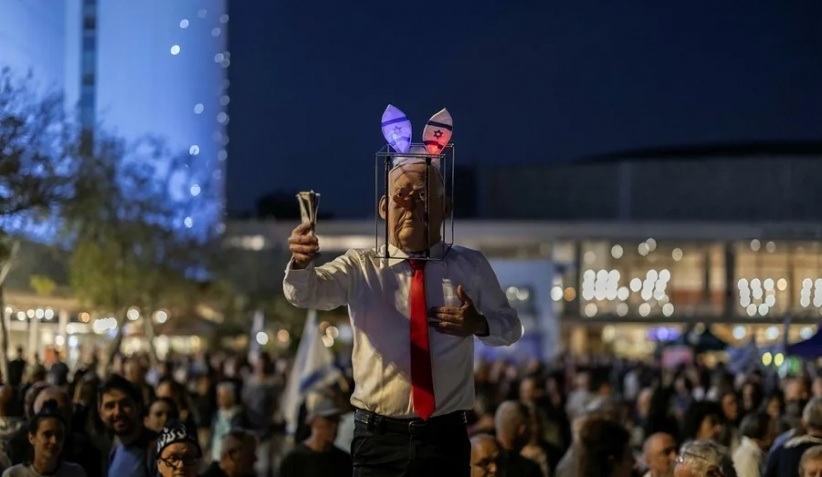 مظاهرات حاشدة في إسرائيل ضد نتنياهو وحكومته