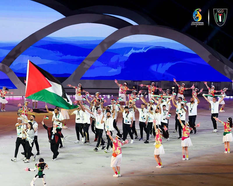 سانيا : فلسطين تشارك في حفل افتتاح دورة الألعاب الآسيوية الشاطئية