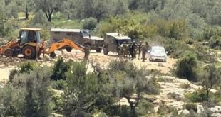 الاحتلال يستولي على جرافتين في دير غسانة شمال غرب رام الله