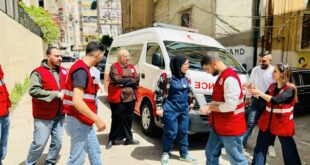 الهلال الأحمر الفلسطيني في لبنان ينظم يوم صحي مجاني في مدرسة نابلس في صيدا