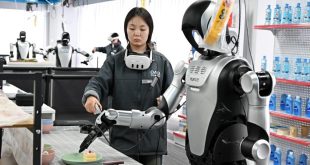 تدريب روبوتات في شرقي الصين