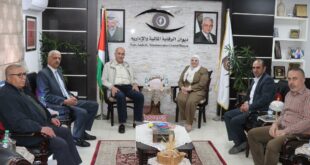 رئيس ديوان الرقابة أ. أمل فرج تستقبل وفداً من لجنة زكاة نابلس