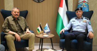 مدير عام الشرطة اللواء علام السقا يستقبل السيد ياسر عباس ممثل فخامة السيد الرئيس