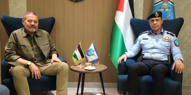 مدير عام الشرطة اللواء علام السقا يستقبل السيد ياسر عباس ممثل فخامة السيد الرئيس