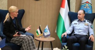 مدير عام الشرطة اللواء عام السقا ورئيسة بعثة الشرطة الأوروبية يبحثان سبل تعزيز التعاون