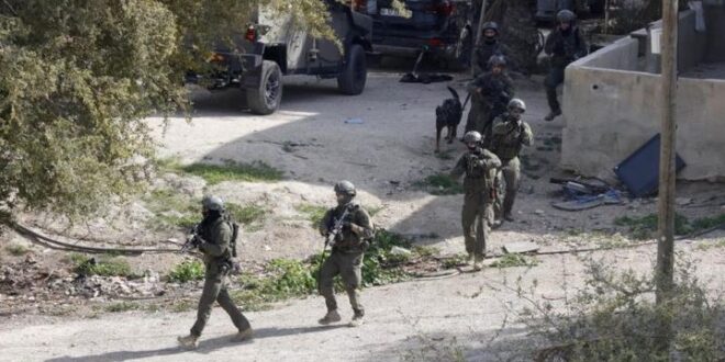 الاحتلال يعتقل 5 مواطنين من سرطة غرب سلفيت