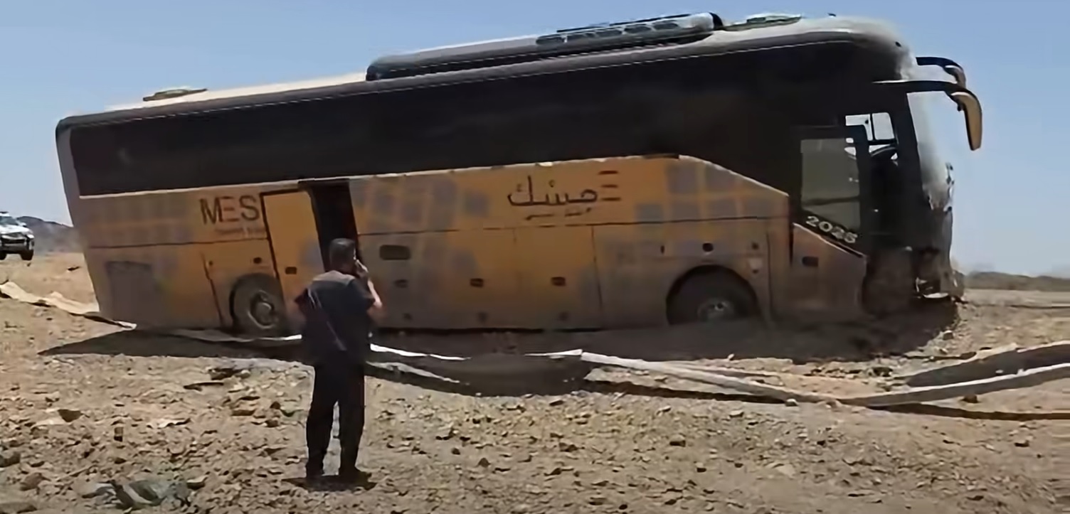 الأوقاف : إصابتان طفيفتان إثر حادث سير ذاتي لإحدى حافلات الحجاج قرب مدينة خيبر