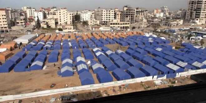 الأشغال العامة تشرع بإنشاء مركز "عبد العال" لإيواء النازحين في محافظة غزة