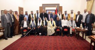 الرئيس عباس يستقبل وفد مشايخ ووجهاء بئر السبع