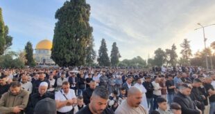 140 ألف مصلٍّ يؤدّون صلاة عيد الأضحى في رحاب المسجد الأقصى المبارك