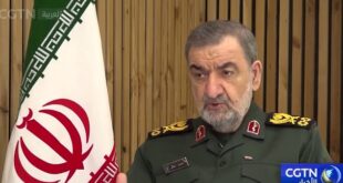 شبكة تلفزيون الصين الدولية تجري مقابلة مع القائد العام السابق للحرس الثوري الإيراني