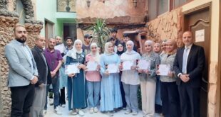 برعاية الرئيس: دائرة شؤون اللاجئين تختتم الدورة التعليمية المكثفة لطلبة مخيم اليرموك من المرحلتين الإعدادية والثانوية