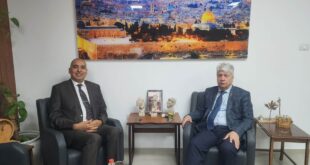 د. مجدلاني يلتقي السفير المغربي ويطلعه على اخر المستجدات السياسية ويبحثان تطوير العلاقات الثنائية
