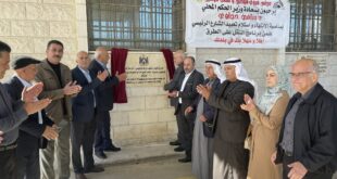 وزير الحكم المحلي د. سامي حجاوي يفتتح مشروع تأهيل وتعبيد الشارع الرئيسي في قوصين
