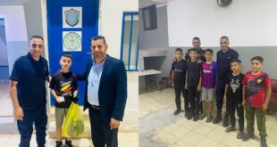 أطفال يسلمون مبلغاً مالياً ومفقودات للشرطة في سلفيت