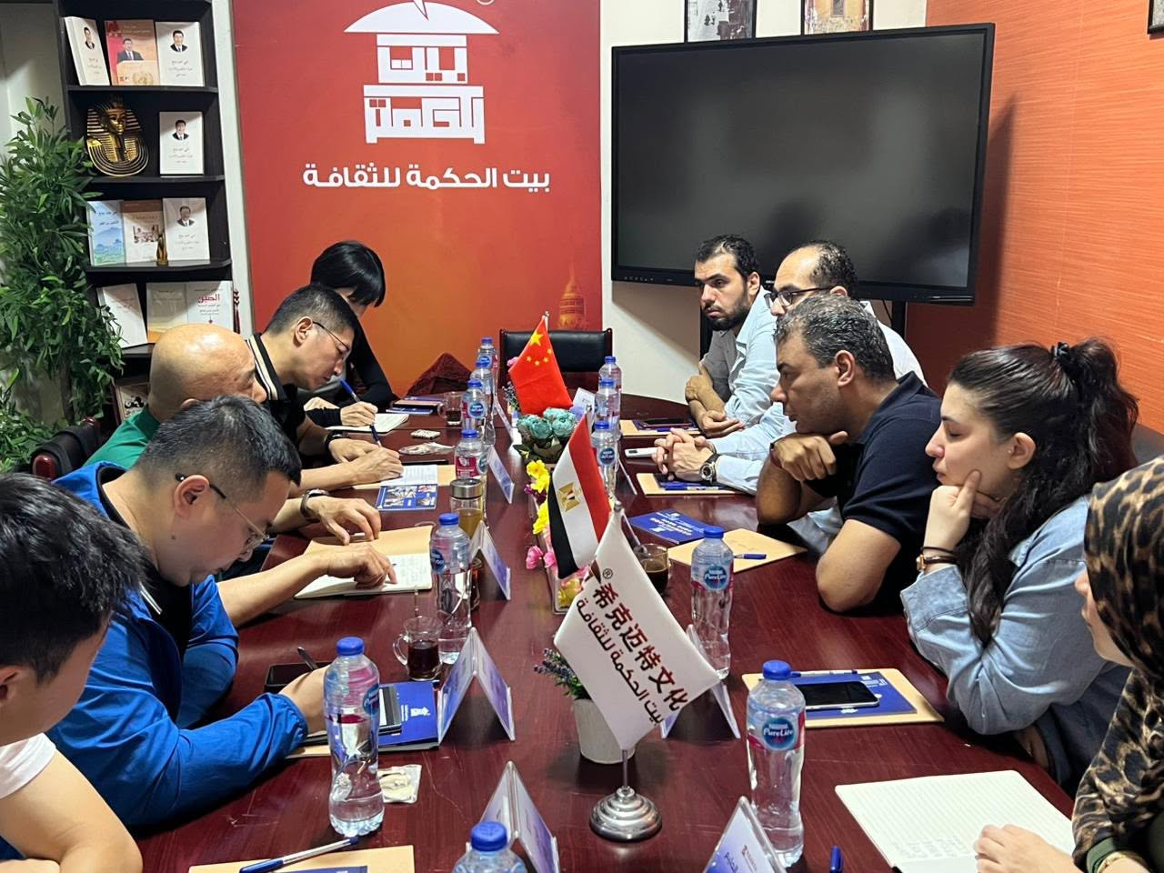 مصر : بيت الحكمة للثقافة وفدا رفيع المستوى من مجموعة سوتشو للاستثمار والتنمية الثقافية