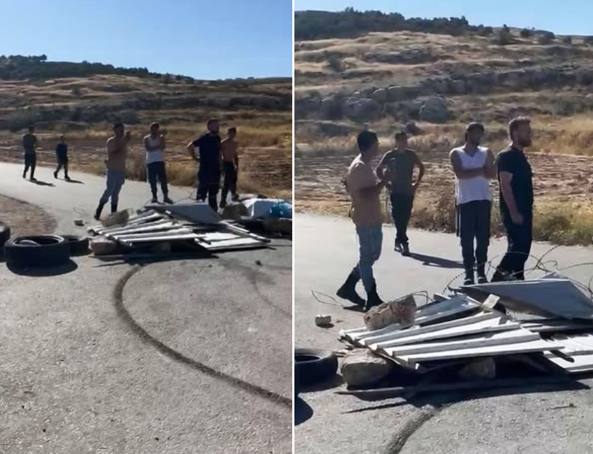 مستوطنون يواصلون حراثة أراضي الجلاطية شرق إذنا غرب الخليل