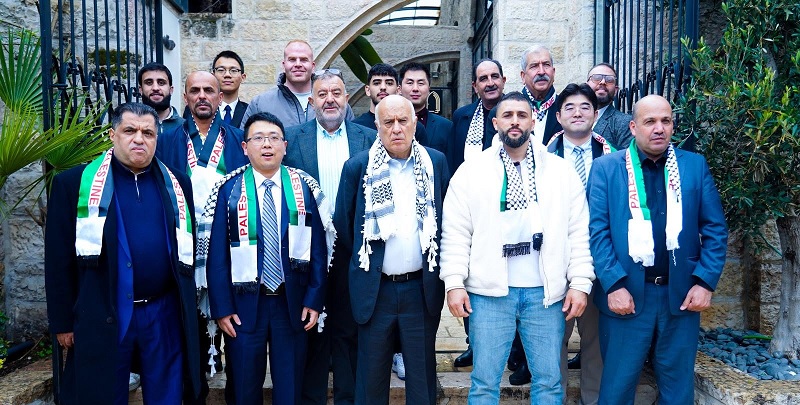بحضور الفريق الرجوب والقائم بأعمال السفير الصيني ، اللجنة الأولمبية تقيم حفل وادعٍ للبعثة الرياضية المشاركة في دورة الألعاب الآسيوية الشاطئية
